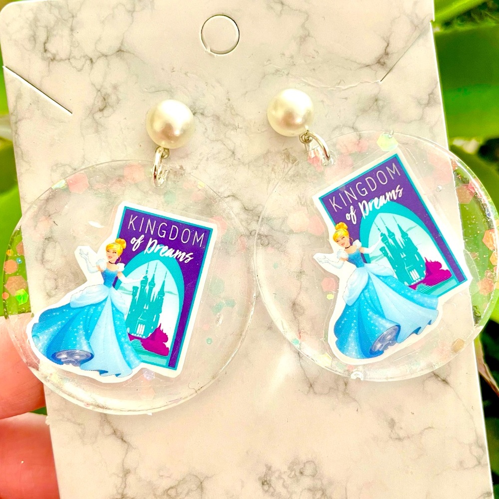 Cinderella Acrylic Earrings